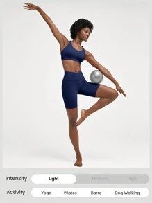 GLOWMODE Reggiseno sportivo FeatherFit™ con fasce incrociate