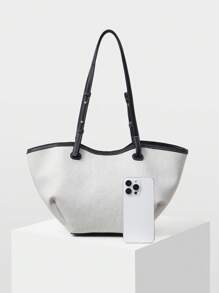 MOTF PREMIUM WOMEN'S FASHION MINIMALIST LARGE CAPACITY TOTE BAG FOR COMMUTING - Multicolor - View 4