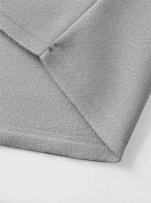 PAVTROS Men's Slogan & Angel Print Long Sleeve Hoodie Sweatshirt Hoodie Graphic Hoodies For Men Graphic - Light Grey - View 4