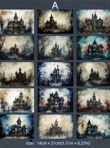 1pack 20 Sheets Exotic Wild Vintage Style Scrapbook Paper, Collage Material, Diy Decoration Background Paper, Personalized Scrapbook Notebook Stationery Supplies For Festival Gift Wrapping