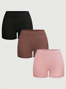 Pantalón corto de seguridad sencillo y liso para mujer, para uso casual diario