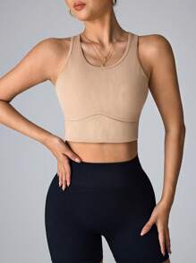 Damen Sport-BH Lässig Yoga Fitness Crop Top