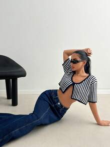 SHEIN Tall Women Casual Denim Skirt, Minimalistic And Fashionable For Everyday Wear - Dark Wash - View 6