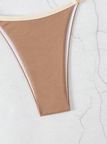 Swim EVENT 1pc Women Plain Color Casual Vacation/Beach Bikini Swimwear For Summer