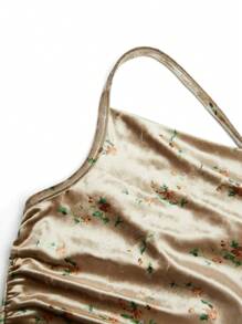 Sweetra Đầm đuôi cá bó sát sang trọng họa tiết hoa nhung dành cho nữ, thoải mái cho mùa thu/đông - Nhiều màu - Xem 5