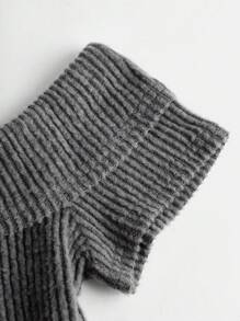 Girlism Conjunto de 2 piezas de top corto de manga corta sin hombros tejido con pantalones de cintura alta acampanados en tela pura para niña preadolescente, casual y elegante para uso diario, apto para primavera y verano, conjuntos de moda casual para niñas en la calle, vuelta al colegio, estilo campus