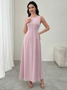 Modelyn 2 件套女士套装：带水钻的优雅短夹克和紧身连衣裙，春夏 - 粉色 - 查看 6