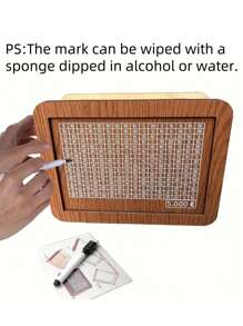 1 件木质储蓄罐,男孩和女孩家庭储蓄计划,可写 DIY 现金数字硬币银行情人节、情人节婚礼、生日节日装饰房间装饰家居装饰节日装饰婚礼装饰家居家居装饰储物盒礼品袋毕业玩具盒数字油画化妆品收纳盒夏季母亲节、父亲节、返校节、毕业季万圣节装饰、返校节、圣诞节储物盒客厅装饰圣诞装饰品 - 棕色 - 查看 11