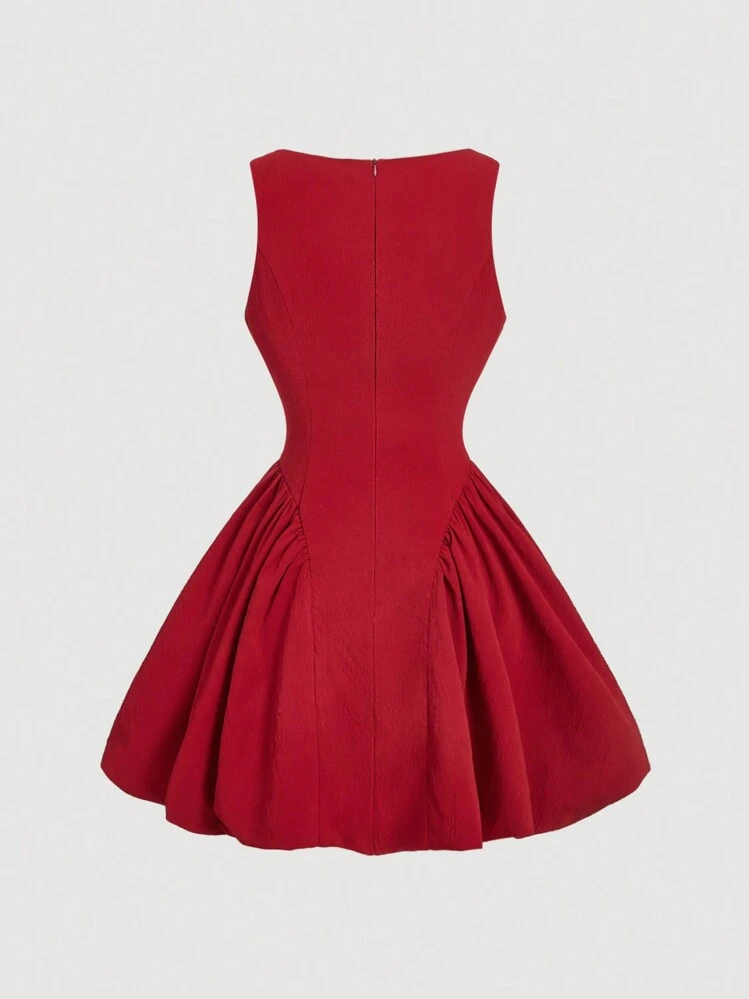 strapless open back dress Red Sleeveless Sequin Homecoming Dresses Short Semi Formal Dress –  Laylatailor Shop
