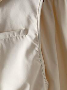 青少年女孩休闲连帽无袖纯色上衣和高腰纯色中长裙套装