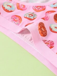 3 Pairs Set Girls Cute Sweet Comfortable Simple Panties, Girl Teen Triangle Briefs