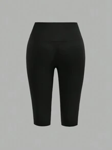 EMERY ROSE Bộ 4 chiếc quần legging bó sát màu đen tối giản, nhiều màu sắc, phù hợp cho mùa hè, cỡ lớn. - Nhiều màu - Xem 8