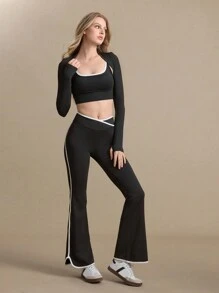 Gameset SHEIN Sport 女士休闲运动瑜伽跑步健身长裤