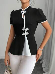 Selianne Women's Casual Short Sleeve Shirt, Minimalist And Stylish, For Daily Wear