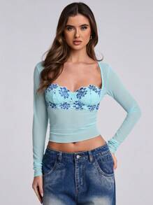 SHEIN BAE Top tipo corsé con estampado de leopardo sexy, atuendo para concierto country, atuendo para mujer de concierto, ropa bohemia para mujer, ropa navideña, ropa para fiesta de Navidad
