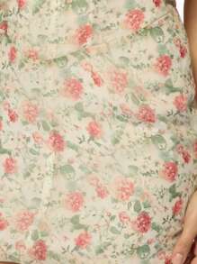MISSGUIDED Floral Print Off-Shoulder Corset Mini Dress Sweetheart Neckline Ruched Bodycon Party Special Occasion Spring Summer Romance - Multicolor - View 4