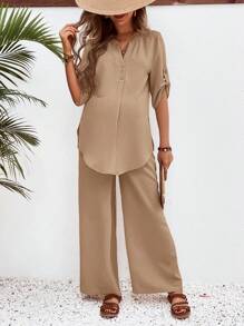 SHEIN 孕妇休闲宽松两件套