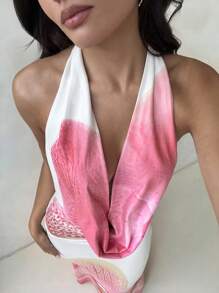 Aloruh Women's Spring And Summer Music Festival Deep V Sexy Leopard Print Sequin Lace Tight Halterneck Mini Dress,Summer Dresses For Women