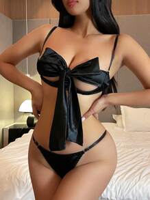 DAZY 女式系带镂空性感内衣套装