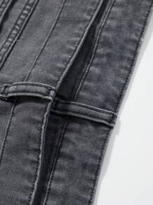 ROMWE MEN Street Life Casual multipocket denim shorts voor heren