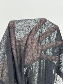 Easithlete Sexy Solid Color Sheer Backless Short Sleeve Sports T-Shirt - Black - View 6