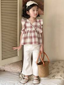 DAZY 女童两件套秋季服装 - 白色 - 查看 7