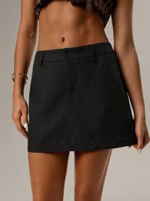 Forever 21 Jupe féérique pour le bureau et les déplacements, à col en V profond, sans manches et dos nu, nouveau style estival pour femmes - Noir - Voir 4