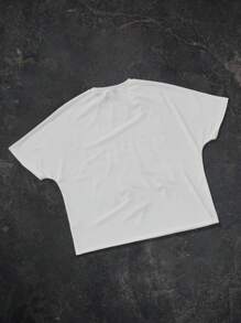 Manfinity Hypemode Camiseta de hombre Manfinity Streetrush, camiseta gráfica de hombre, camiseta oversize, regalos para novio, ropa de estilo urbano de hombre, camiseta blanca gráfica de hombre