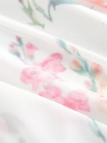 SHEIN MOD Vestido largo con estampado floral romántico para mujer, atuendo de vacaciones, ropa de verano para mujer, vestimenta occidental para mujer, atuendo campestre, ropa de playa de vacaciones, blusas de primavera, vestido bohemio para mujer