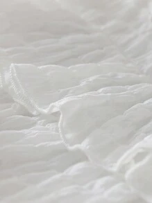 SHEIN 女宝宝无袖白色上衣搭配牛仔裤套装，简约风格图案，适合日常外出、公园游玩、休闲居家、校园生活，春夏 - 彩色 - 查看 6