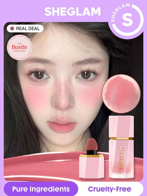 SHEGLAM Color Bloom Liquid Blush-Realliquid Blush Liquid Waterproof Long Lasting High Pigment Non-Fading Natural Lasting Glow Lightweight Face Makeup Rare Brand Beauty Makeup Face Paint Cosmetic For Women Girls Perfect For Fall Winter Ideal For Y2K Fancy Fashion Suitable For Birthday Christmas Present Party Ready Best Color