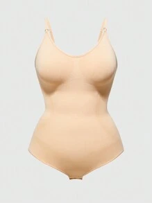 SHEIN Shape Mono informal ajustado de talla grande con tirantes de espagueti y unicolor como prenda modeladora