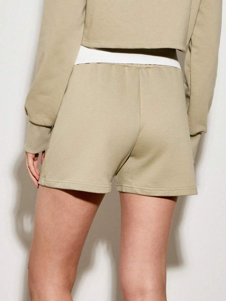 Jogger Boxer Shorts With Pin Tuck Detail