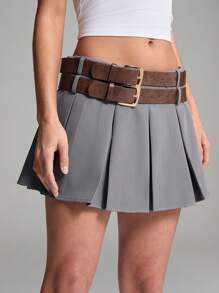 LYSMO 女士纯色休闲裙，简约时尚，适合日常穿着