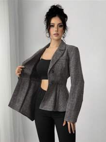 Chiquease Blazer informal asimétrico para mujer