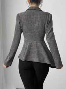 Chiquease Blazer informal asimétrico para mujer