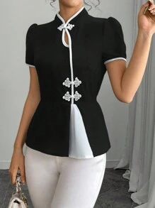 Selianne Women's Casual Short Sleeve Shirt, Minimalist And Stylish, For Daily Wear