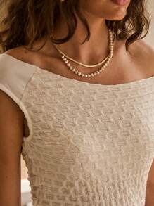 Aralina Going Out Elegant Summer One Shoulder Top - White - View 3