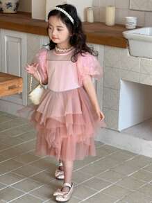 DAZY Mädchen (Klein) Festliches Kleid, Herbstkleidung