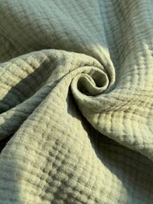 SHEIN Leap Crew 3pcs/Set Young Boys/Girls Comfortable Casual Versatile Fashionable Cute Fresh Green Shirt, White Star Print T-Shirt And Pocket Shorts Set, Suitable For Spring/Summer, Daily Wear, Sports, Outings, School, Gatherings, Holidays, Performances, Photo Shoots - Green - View 4