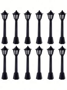 6pcs Street Light Design Decoration Craft Best Gifts - Black - View 10