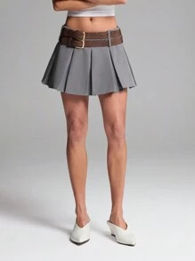 LYSMO 女士纯色休闲裙，简约时尚，适合日常穿着