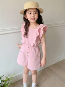 DAZY Girls Fashion Outfit Set, Fall - Pink - View 2