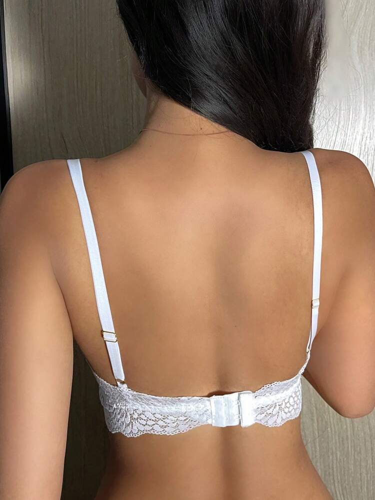 Solid Color Adjustable Lace Women Bra Lingerie For Women