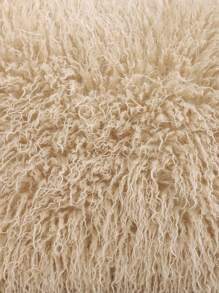Faux Wool Decorative Pillow Case, Solid Color For Living Room And Bedroom,Fall Decor,Autumn Decor,Room Decor - Khaki - View 5