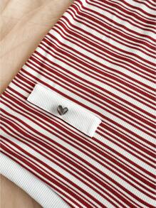 Soleia 女士休闲海滩度假、婚礼宾客装束、毕业早午餐、圣帕特里克节春假、复活节、音乐节优雅波西米亚热带复古针织纹理拼色心形金属扣装饰吊带连体衣，春夏 - 彩色 - 查看 3