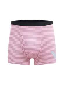 7pcs Milky Silk Striped Casual Waistband Underwear For Teenage Boys
