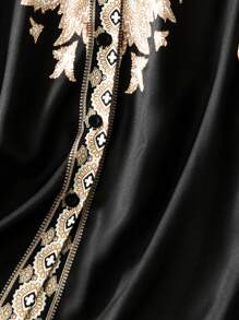 Lacomfia Casual European Style Floral Pattern Long Sleeve Loose Regular Shirt, Suitable For Spring Autumn, Plus Size - Multicolor - View 5