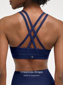 GLOWMODE Reggiseno sportivo FeatherFit™ con fasce incrociate