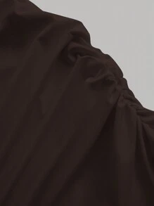 Firerie 女士纯色侧褶长裙